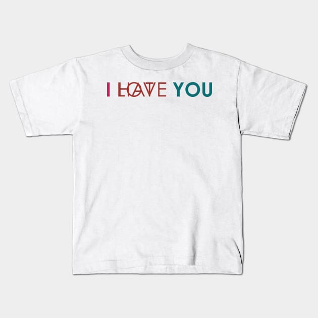 I YOU Kids T-Shirt by MESUSI STORE
